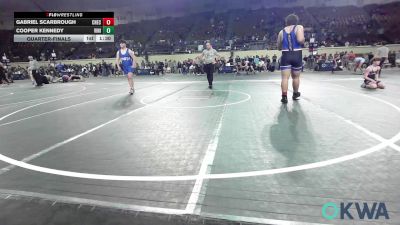 285 lbs Quarterfinal - Gabriel Scarbrough, Checotah Matcats vs Cooper Kennedy, Vinita Kids Wrestling