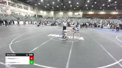 86 lbs Consolation - Jaxson Newport, Intermountain vs Ehziah Langston, Wrightwood Wrestling Club