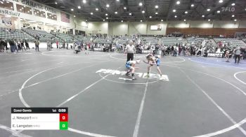 86 lbs Consolation - Jaxson Newport, Intermountain vs Ehziah Langston, Wrightwood Wrestling Club