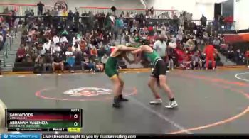 132 lbs Cons. Round 2 - Abraham Valencia, Notre Dame (Riverside) vs Sam Woods, Virgin Valley