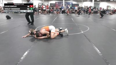105 lbs Round 3 (6 Team) - Lucas Huntley, Mat Warriors vs Wesley Renninger, Parabellum WA