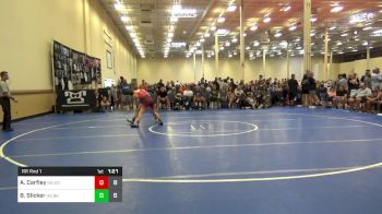 120 lbs Rr Rnd 1 - Austin Carfley, HS The Compound RTC vs Brady Slicker, HS Bad Karma