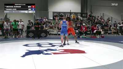 Cons. Round 2 - Michael Durham, Warrior Regional Training Center vs Banks Love, Mustang Wrestling Club
