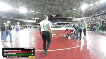 4A 138 lbs Quarterfinal - Noah Koyama, Union vs Alexander Barajas, Pasco