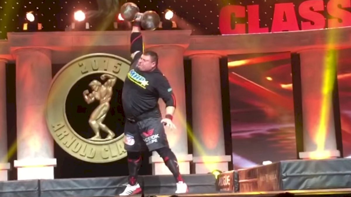 Arnold Classic Event 3: The Cyr Dumbbell