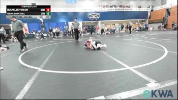 62 lbs Rr Rnd 1 - Blakelee Vinson, Weatherford Youth Wrestling vs Gracie Mcgill, Standfast