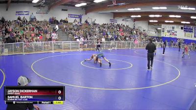 106 lbs Cons. Semi - Jayson Dickerman, Sweet Home vs Samuel Barton, Roseburg Mat Club