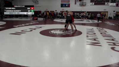 285 lbs Champ. Round 1 - Andreas Barnett, Sioux Falls vs Kyler Hall, Central