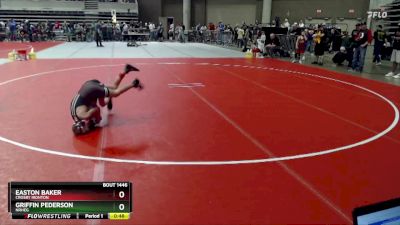 76 lbs Cons. Round 1 - Easton Baker, Crosby Ironton vs Griffin Pederson, NRHEG