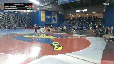 150 lbs Cons. Round 4 - Benjamin Koch, Blair Academy vs Henry Santini, Belmont Hill