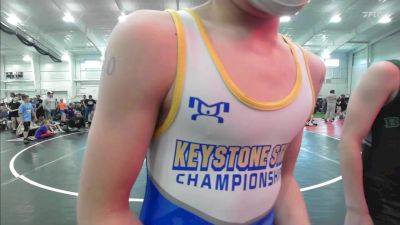 92 lbs 7th Place - Landon Baker, Backyard Barbarians-EL vs Gunner Martin, Backbone WC-EL