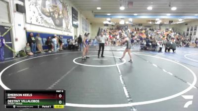 130 lbs Cons. Round 4 - Emerson Keels, Mayfair vs Destiny Villalobos, Desert Mirage