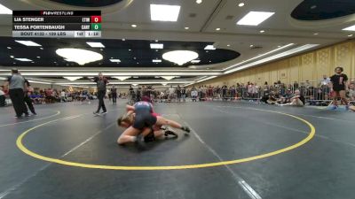 109 lbs Round Of 64 - Lia Stenger, Etiwanda HS vs Tessa Fortenbaugh, Canyon HS