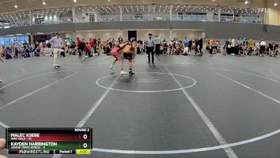 130 lbs Round 2 - Malec Ksebe, Ohio Gold vs Kayden Harrington, Junior Terps Xpress