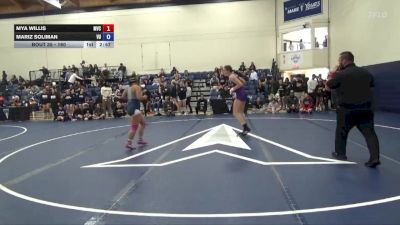 160 lbs Champ. Round 1 - Mariz Soliman, Vanguard vs Mya Willis, Missouri Valley