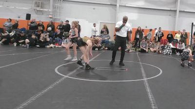 84 lbs Round 4 (6 Team) - Brynlee Gilmour, Lady Warriors United Gold vs Karalena Rodriguez, Lady Warriors United Maroon