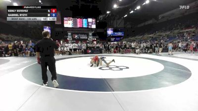 100 lbs Cons. Rd Of 64 - Kenly Estevez, FL vs Gabriel Ryzyi, MI