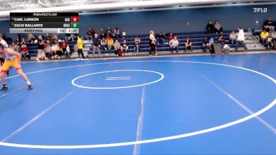 157 lbs Semifinal - Cael Larson, Augustana (SD) vs Zach Ballante, South Dakota State