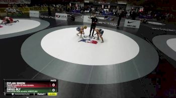 150 lbs Champ. Round 2 - Dylan Simon, Crespi Carmelite High School Wrestling vs Diego Bly, Hollister High School Wrestling