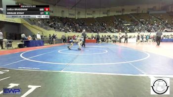 80 lbs Round Of 16 - Laela Bradshaw, Harrah vs Krislee Stout, Little Axe Takedown Club