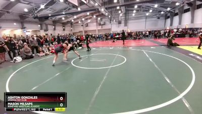 132 lbs Semifinal - Mason Milsaps, Boneyard Wrestling Academy vs Ashton Gonzales, Spartan Mat Club