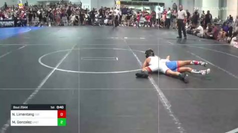 69 lbs Consi Of 8 #2 - Nowell Limentang, Tuf California Wr Ac vs Mason Gonzalez, Eastern Sabers Wrestling