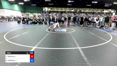 112 lbs Quarterfinal - Taylor Whiting, WI vs Reagan Mathers, AZ