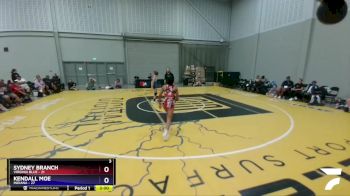 100 lbs Placement Matches (8 Team) - Sydney Branch, Virginia Blue vs Kendall Moe, Indiana