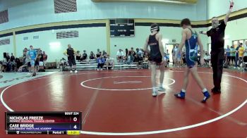 100 lbs Semifinal - Nicholas Freeze, Midwest Regional Training Center vs Case Bridge, Contenders Wrestling Academy