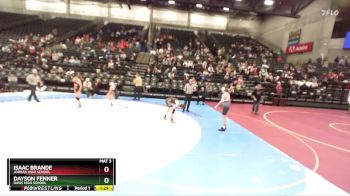 116 lbs Champ. Round 2 - Isaac Brande, Jordan High School vs Dayson Fenner, Davis High School