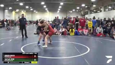 110 lbs Cons. Round 2 - Jerzii Deck, Monroe WC vs Tatum Roe, Beaverton WC