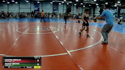 105 lbs Rd# 6- 9:00am Saturday Final Pool - Cooper Breslin, Team Ohio vs Mason Brown, Rebellion