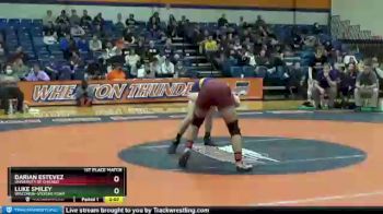 157 lbs 1st Place Match - Darian Estevez, University Of Chicago vs Luke Smiley, Wisconsin-Stevens Point