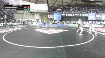 Girls 3A 140 lbs Champ. Round 1 - Kennedy Medley, Ferndale (Girls) vs Alissa Avalos, Sageview (Girls)