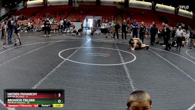 130 lbs Round 7 (8 Team) - Bronson Fielder, Meridian Maniacs vs Hayden Piovarchy, Empyre WC Gold