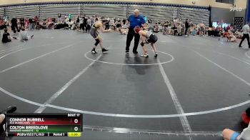 96 lbs Round 5 (8 Team) - Connor Burrell, FCA Hurricanes vs Colton Breedlove, Hanover Hawkeye