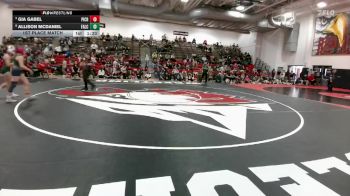 110 lbs 1st Place Match - Allison McDaniel, Falcon vs Gia Gabel, Pine Creek