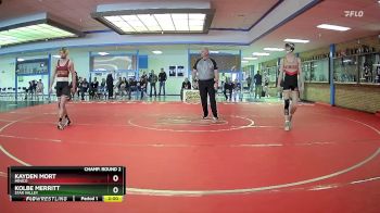 144 lbs Champ. Round 2 - Kolbe Merritt, Star Valley vs Kayden Mort, Minico