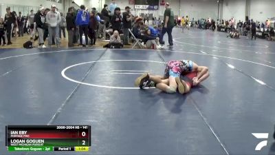 141 lbs Cons. Round 4 - Ian Eby, Portage PWC vs Logan Goguen, West Michigan Pursuit