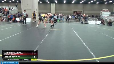 285 lbs 2nd Wrestleback (16 Team) - Jordan Baumler, Upper Iowa vs Anthony Caldwell, Fort Hays State