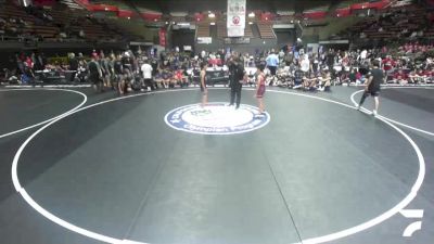 92 lbs Caleb Delfin, KCWA - Kern County Wrestling Association vs Damian Ramirez, CVWA - Central Valley Wrestling Association