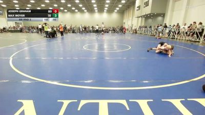 75 lbs Rr Rnd 3 - Joseph Graham, Indiana Outlaws Green - EL vs Max Moyer, The Hunt WC Black - EL