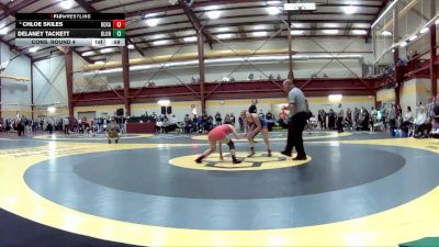 110 lbs Cons. Round 4 - Chloe Skiles, Roxana HS vs Delaney Tackett, Olentangy Orange