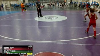 50 lbs Quarterfinals (8 Team) - Dottie Huff, Centennial vs Julian Torres, St. James