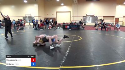 68 kg Cons 16 #1 - Parker Applegate, Juab Wrestling Club vs Rylan Berger, Pomona Elite (PWCC)