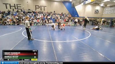 104 lbs Champ. Round 2 - Grant Mangrum, American Fork Jr High vs Markus McCoy, Bruin Wrestling Club