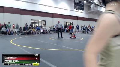 66-68 lbs Cons. Round 1 - Patrick Oneel, Fighting Irish WC vs Tegan Fields, Center Grove WC