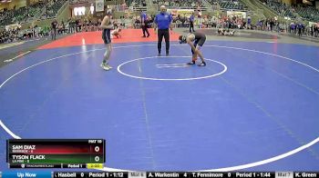 115 lbs Round 3 (4 Team) - Sam Diaz, Riverside vs Tyson Flack, La Pine