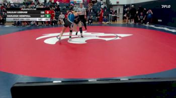 120 lbs Cons. Round 2 - Harleigh Hemphill, Eatonville (Girls) vs Dalilah Leibham, Ilwaco (Girls)