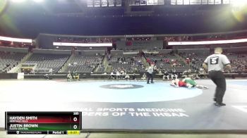 285 lbs 3rd Place Match - Hayden Smith, Heritage Hills vs Justin Brown, Floyd Central